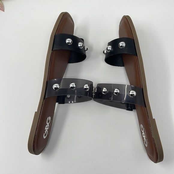 Gbg Los Angeles Women's Ritsa Studded Slide Sandals Size 8.5 M - Picture 8 of 13